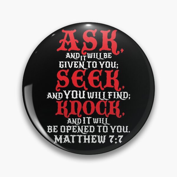 Item preview, Matthew 7:7 designed and sold by plushism.