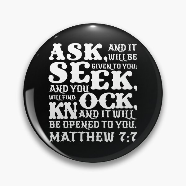 Item preview, Matthew 7:7 designed and sold by plushism.