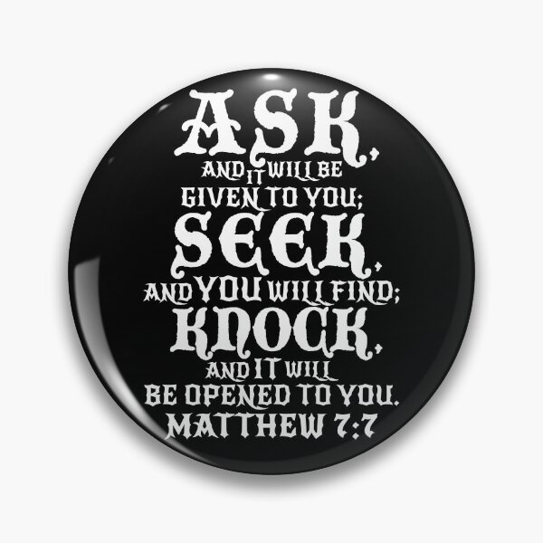 Item preview, Matthew 7:7 designed and sold by plushism.