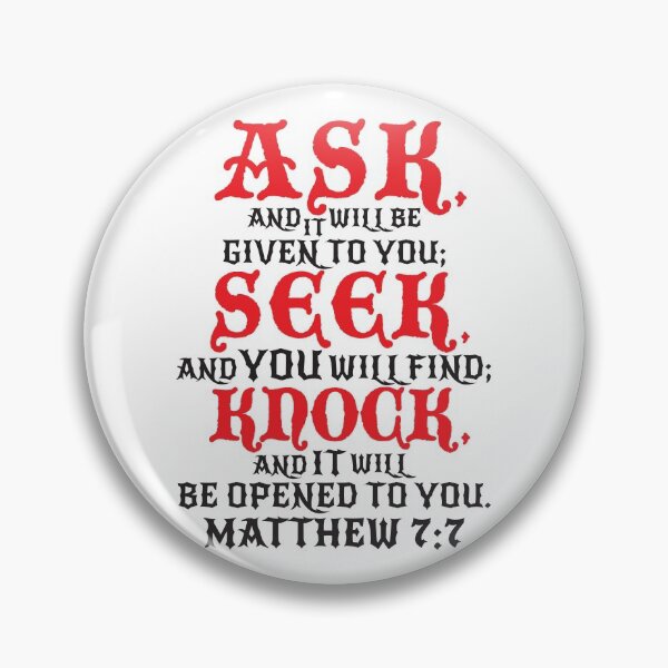 Item preview, Matthew 7:7 designed and sold by plushism.