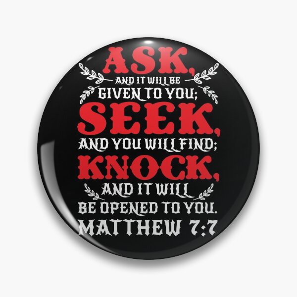 Item preview, Matthew 7:7 designed and sold by plushism.
