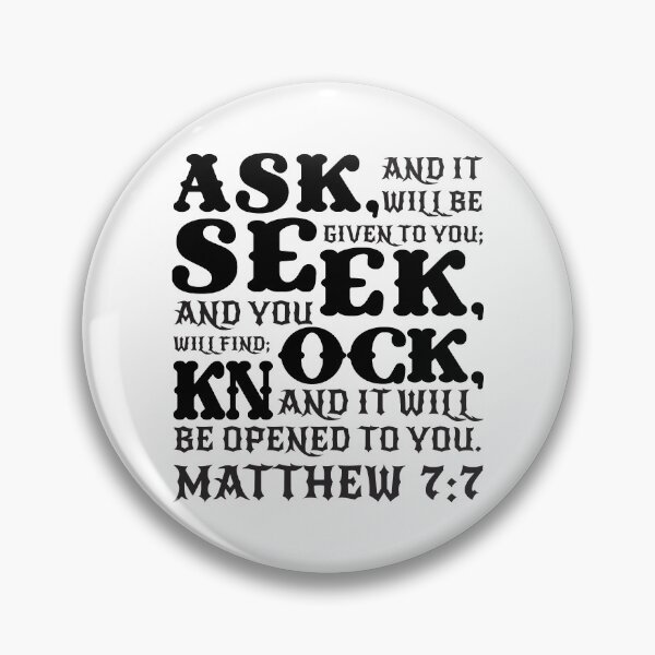 Item preview, Matthew 7:7 designed and sold by plushism.