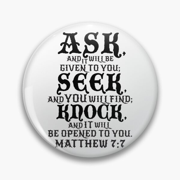 Item preview, Matthew 7:7 designed and sold by plushism.