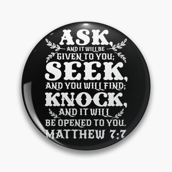 Item preview, Matthew 7:7 designed and sold by plushism.