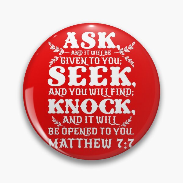 Item preview, Matthew 7:7 designed and sold by plushism.