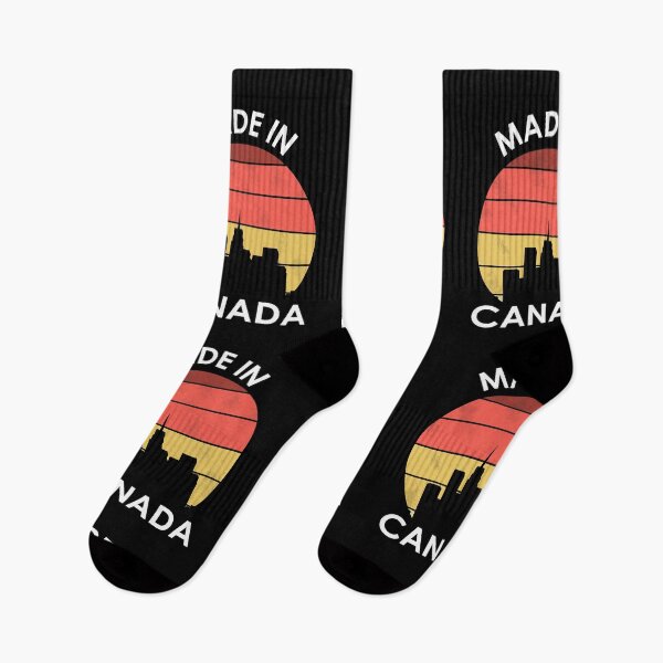 Item preview, Made in Canada retro sunset skyscrapers designed and sold by CrownsStore.