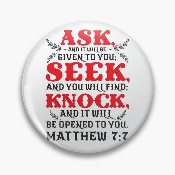 Item preview, Matthew 7:7 designed and sold by plushism.