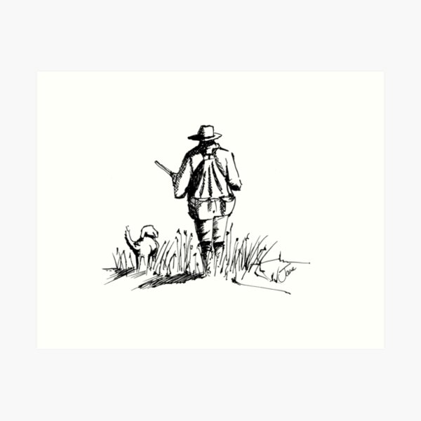 Aperçu de l'œuvre Chasseur et chien créée et vendue par Jane Bailey.