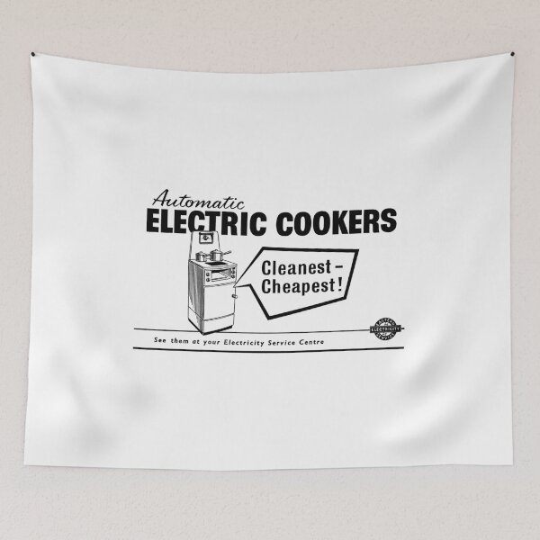 Item preview, AUTOMATIC ELECTRIC COOKERS - ADVERT designed and sold by ThrowbackAds.