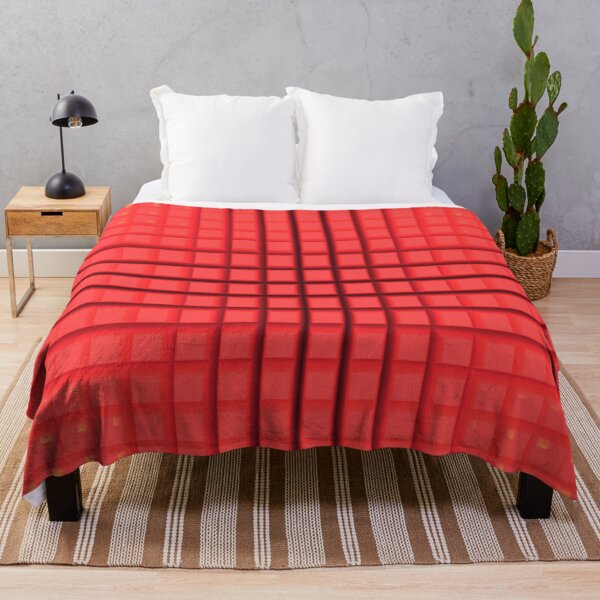 Item preview, Scarlet Cross Grid - Digital Abstract Art 3d Cube Pattern designed and sold by Dator-Abstracts.