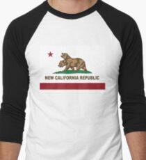 New California Republic Flag Original Men's Baseball ¾ T-Shirt
