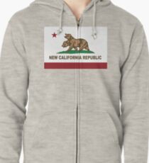New California Republic Flag Original Zipped Hoodie