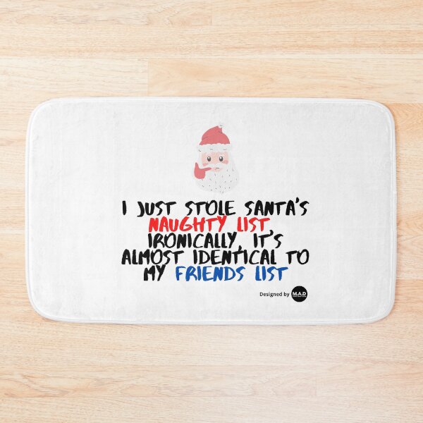 Item preview, Funny Santa Clause Naughty List Joke Design designed and sold by NGAGE "LIVE LIFE".