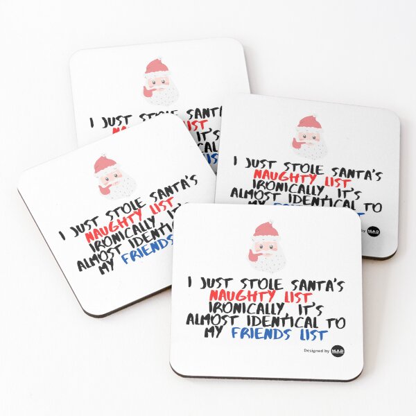 Item preview, Funny Santa Clause Naughty List Joke Design designed and sold by NGAGE "LIVE LIFE".