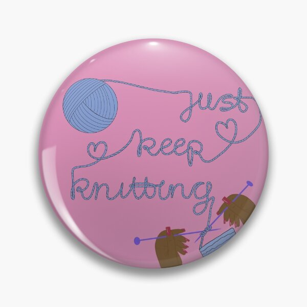 Item preview, Just keep knitting! Print designed and sold by ALP  Creates.