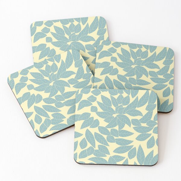 Item preview, Falling Autumn Leaf Pattern Autumn Blue designed and sold by MoonsmileProd.