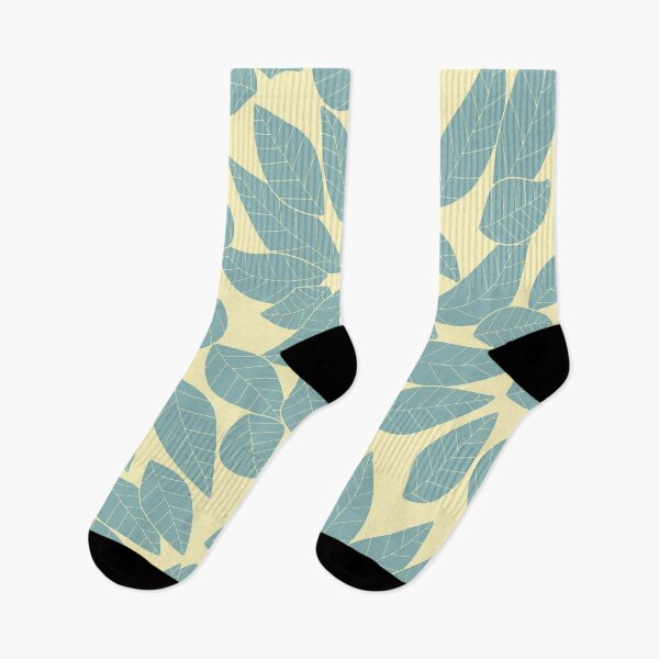Item preview, Falling Autumn Leaf Pattern Autumn Blue designed and sold by MoonsmileProd.