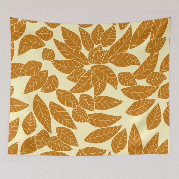 Item preview, Falling Autumn Leaf Pattern - Tan Color designed and sold by MoonsmileProd.