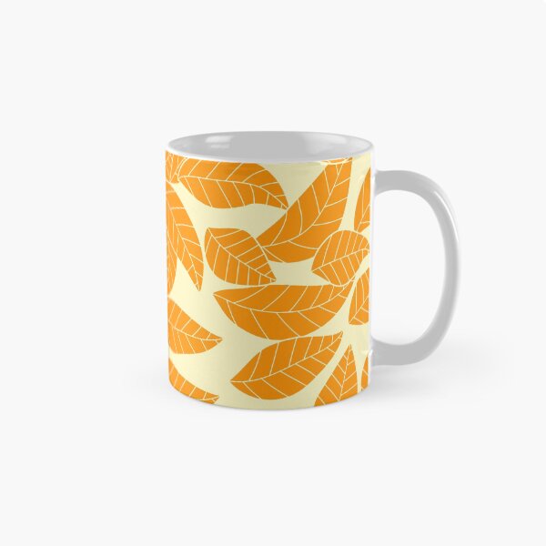 Item preview, Falling Autumn Leaf Pattern - Pumpkin Orange designed and sold by MoonsmileProd.