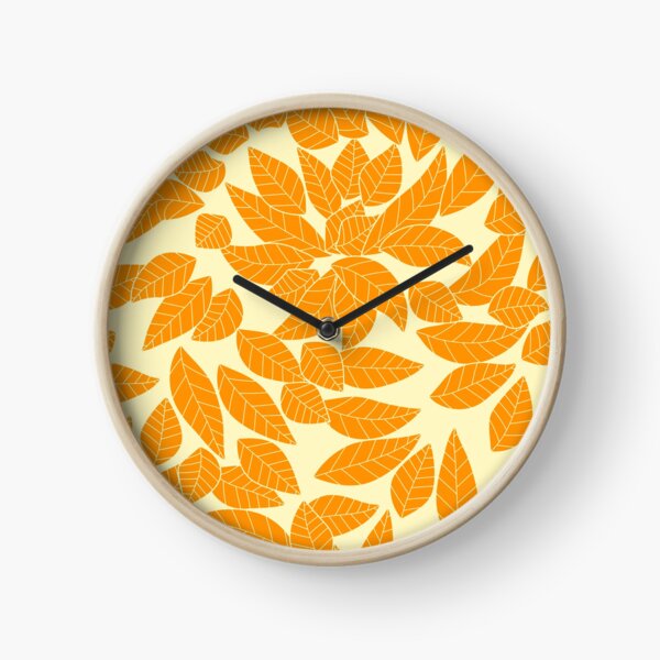 Item preview, Falling Autumn Leaf Pattern - Pumpkin Orange designed and sold by MoonsmileProd.