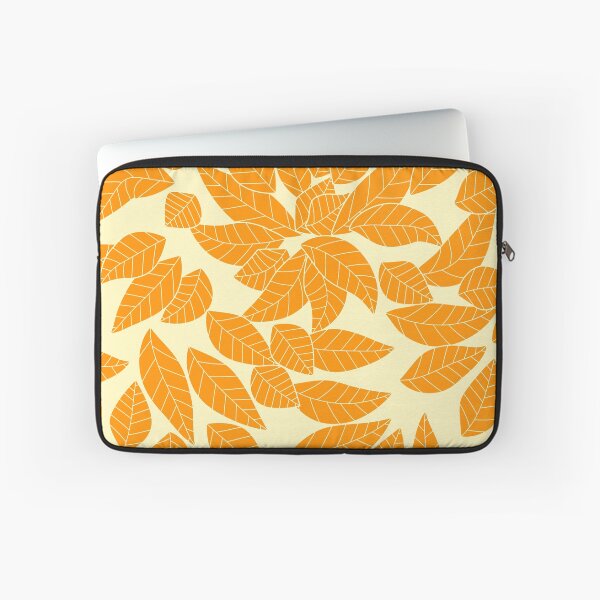 Item preview, Falling Autumn Leaf Pattern - Pumpkin Orange designed and sold by MoonsmileProd.