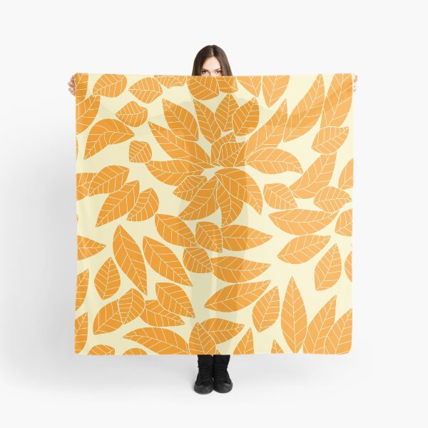Item preview, Falling Autumn Leaf Pattern - Pumpkin Orange designed and sold by MoonsmileProd.