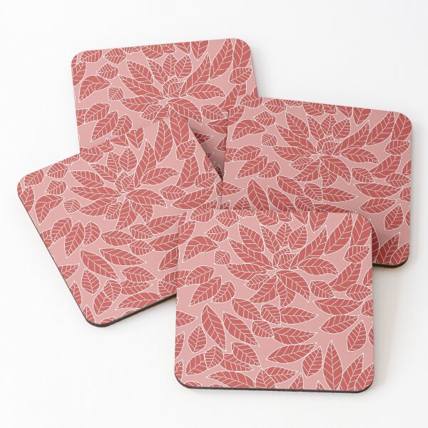 Item preview, Falling Autumn Leaf Pattern - Dusty Rose Color designed and sold by MoonsmileProd.
