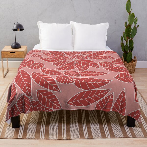 Item preview, Falling Autumn Leaf Pattern - Dusty Rose Color designed and sold by MoonsmileProd.