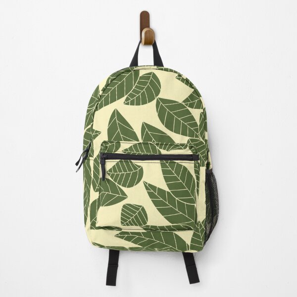 Item preview, Falling Autumn Leaf Pattern - Olive Green designed and sold by MoonsmileProd.