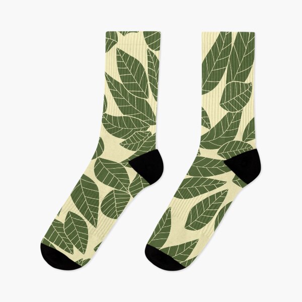 Item preview, Falling Autumn Leaf Pattern - Olive Green designed and sold by MoonsmileProd.
