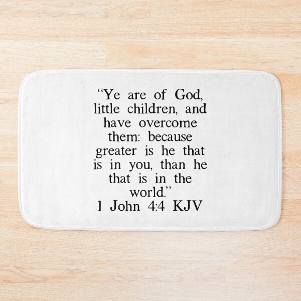 Item preview, 1 John 4:4 KJV designed and sold by IBMClothing.