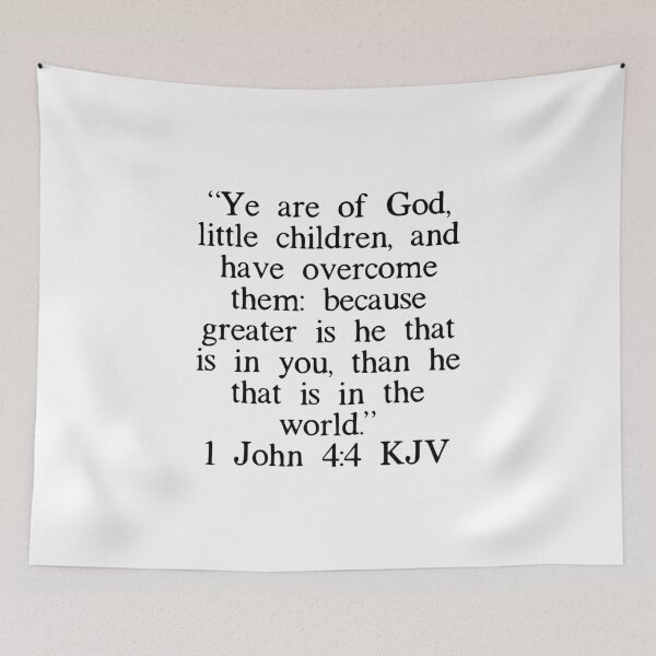 Item preview, 1 John 4:4 KJV designed and sold by IBMClothing.