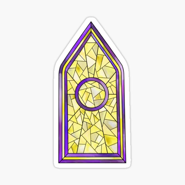 Intersex Stained Glass Window Sticker