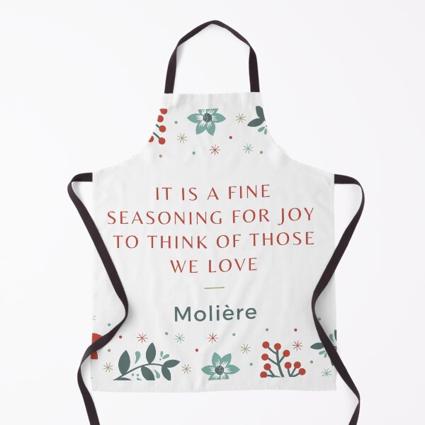 Item preview, It is a fine seasoning for joy to think of those we love - Moliere Molière quote for Christmas Eve designed and sold by Vintage-TM.