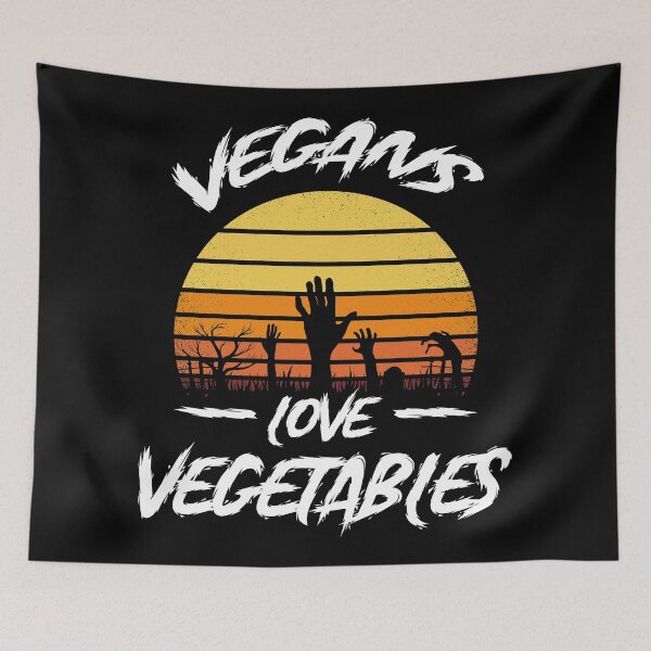 Item preview, VEGANS LOVE VEGETABLES, FUNNY HALLOWEEN GIFT designed and sold by TheFirstOne.