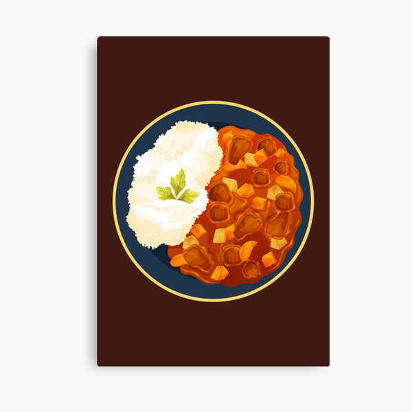 Japanese Curry Rice Canvas Print