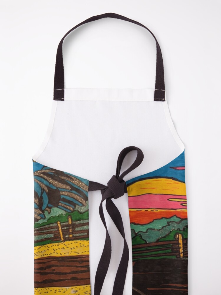 Alternate view of Colorful Rooster Apron