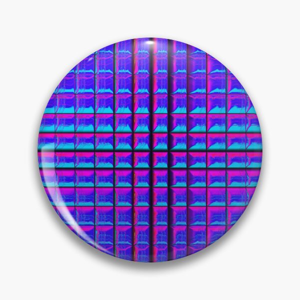 Item preview, Gridded Cyberpunk Cross - Digital Abstract Art 3d Checked Grid Pattern designed and sold by Dator-Abstracts.