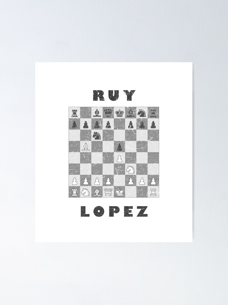 Ruy Lopez Chess Opening Print Chess Poster Chess Gift 