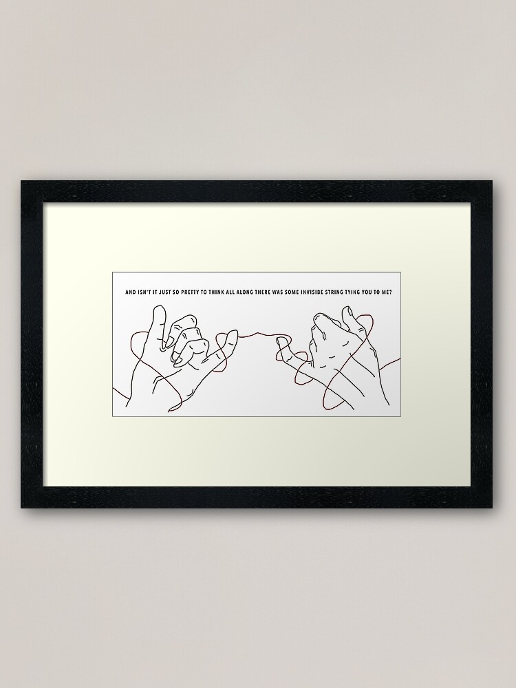 Taylor Swift Invisible String Design [with lyrics version] | Art Board Print