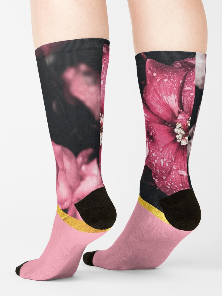 Alternate view of Pink flowers 2 Socks