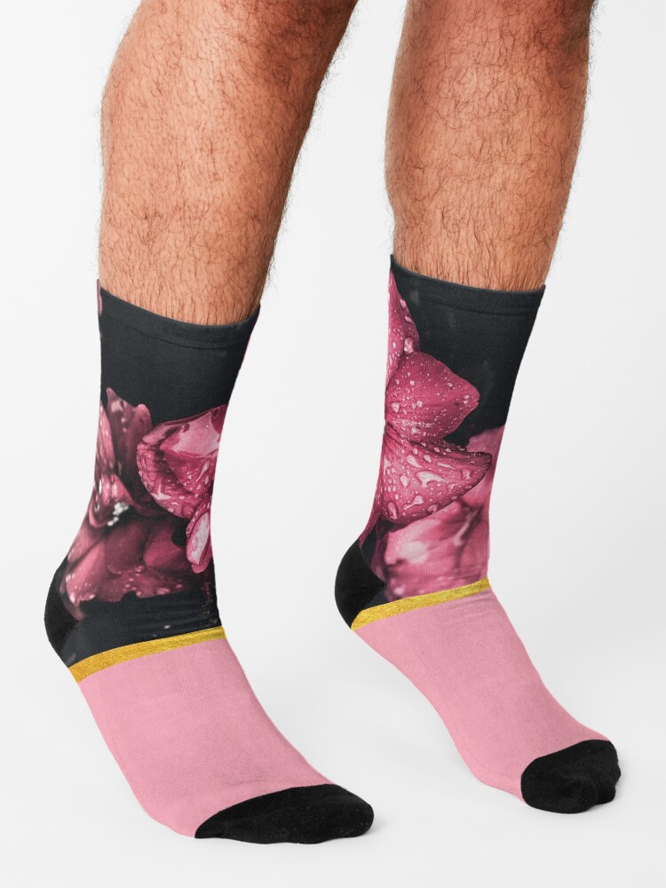 Alternate view of Pink flowers 2 Socks