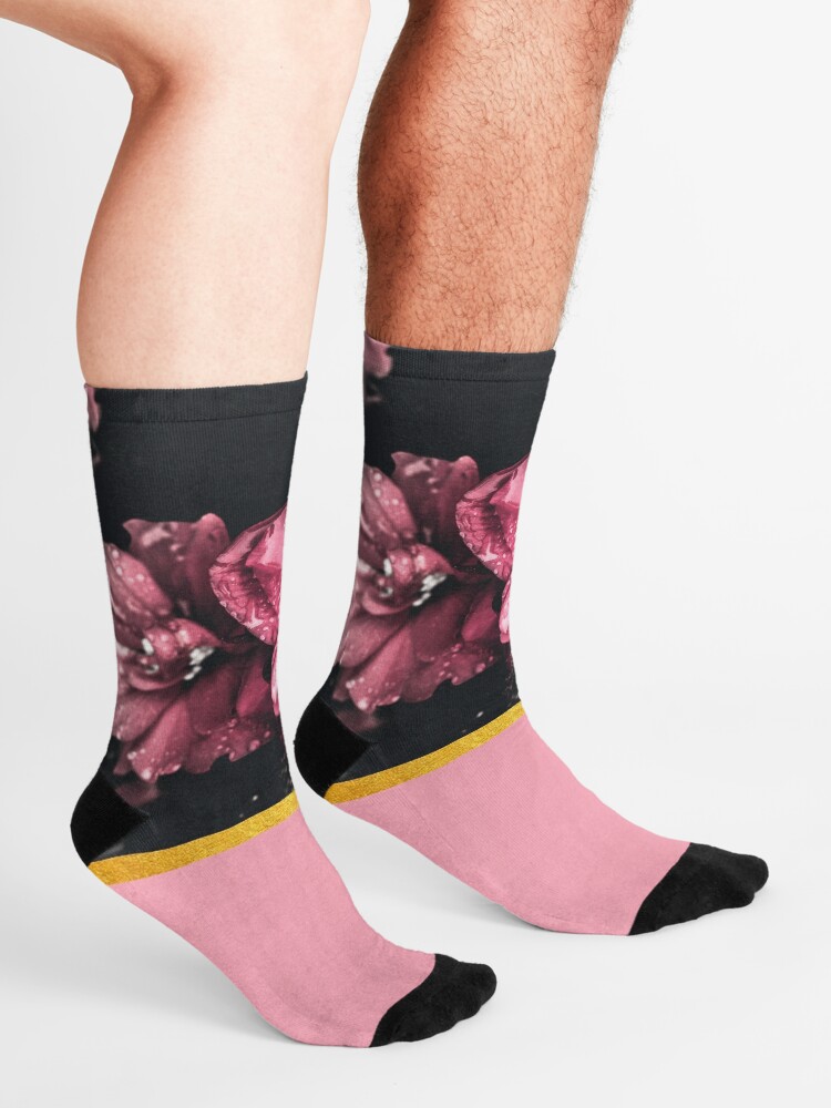 Alternate view of Pink flowers 2 Socks