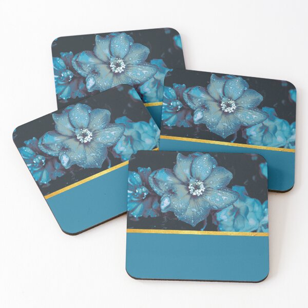 Item preview, Blue flowers designed and sold by ColorsHappiness.