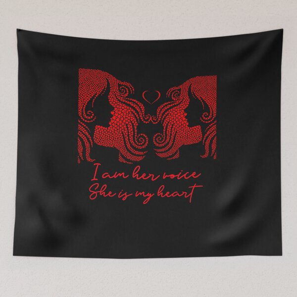 Item preview, I Am Her Voice She Is My Heart designed and sold by Not A Typical  Teacher.