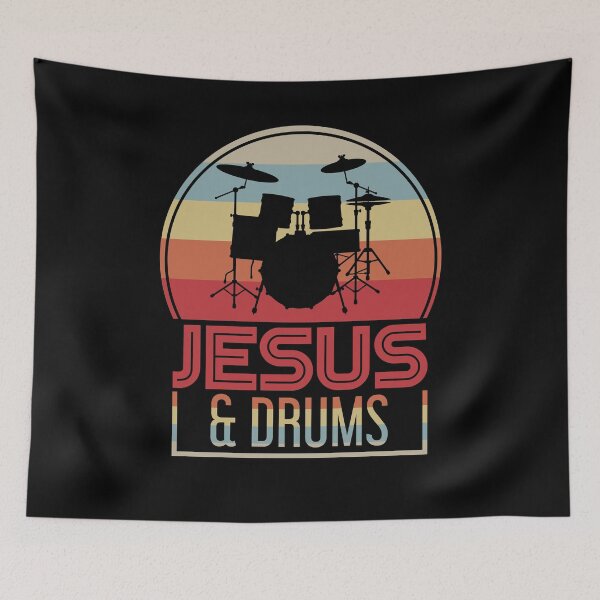 Item preview, Drums And Jesus designed and sold by bestshirtdesign.