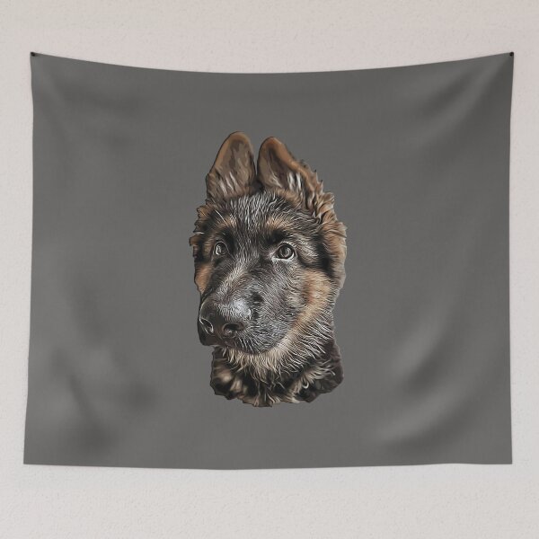 Item preview, German Shepherd Puppy Dog Ears designed and sold by ElegantCat.