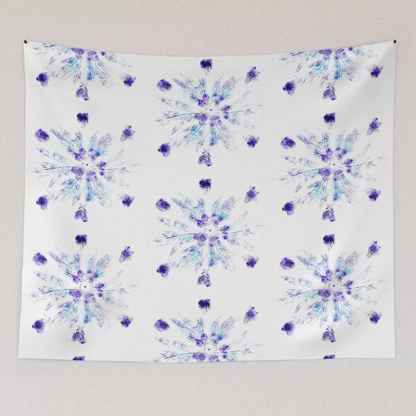 Item preview, 'Snowflake' nature print (clear / white background) designed and sold by Kathryn Green.