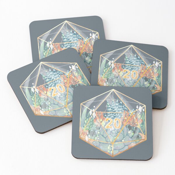 Item preview, D20 Succulent Dice Terrarium designed and sold by AMossyRock.