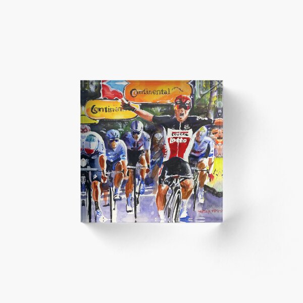 Caleb Ewan Wins Over Sam Bennett Acrylic Block